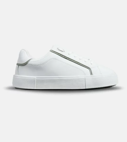 کفش کتانی مردانه سفید سبز PULL&BEAR مدل 5647