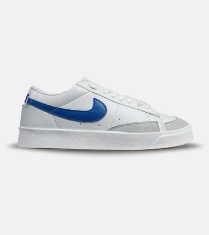 کفش نایک مردانه و زنانه سفید آبی Nike Blazer Low 77 مدل 5798