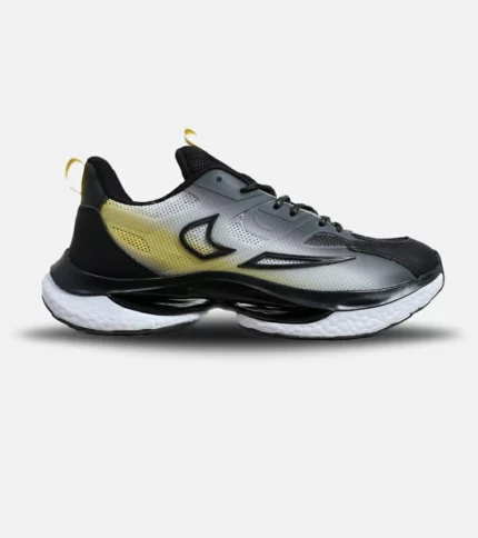 کفش کتانی مردانه و زنانه مشکی سفید لیمویی NIKE Precision V02 مدل 6169