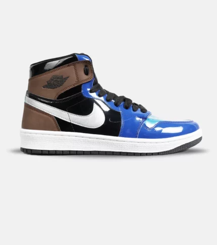 کتانی ساقدار زنانه و مردانه آبی مشکی قهوه ای Nike air jordan 1 مدل 6620
