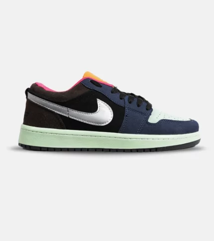 کفش کتانی مردانه و زنانه مشکی سبز سرمه ای NIKE jordan 1 مدل 6588