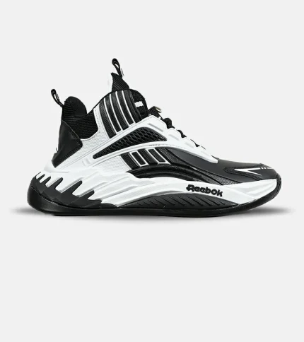 کفش کتانی ساقدار مشکی سفید  Reebok Shaq Attaq مدل 6853