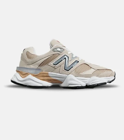 کفش کتانی مردانه و زنانه کرم طوسی NEW BALANCE 9060 مدل 7106