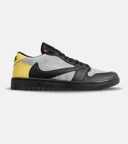 کفش کتانی مردانه قهوه ای طوسی مشکی خردلی NIKE travis scott مدل 7118